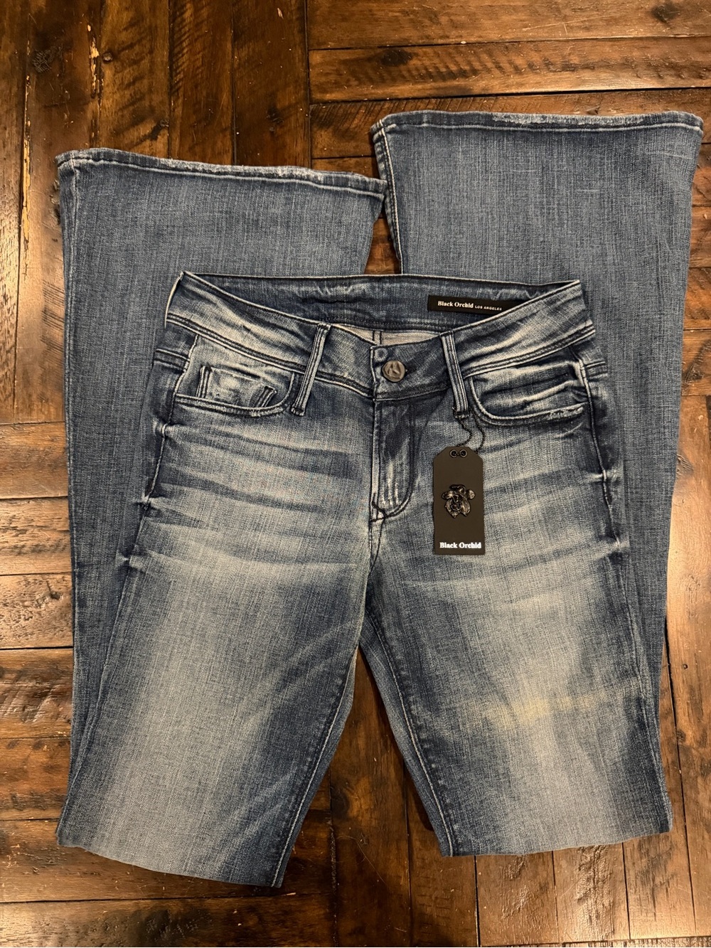 Black Orchid Light Wash Bootcut Jeans